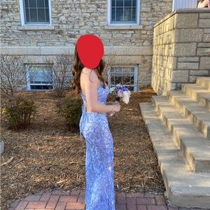 Windsor Periwinkle Sequin Mermaid Prom Gown